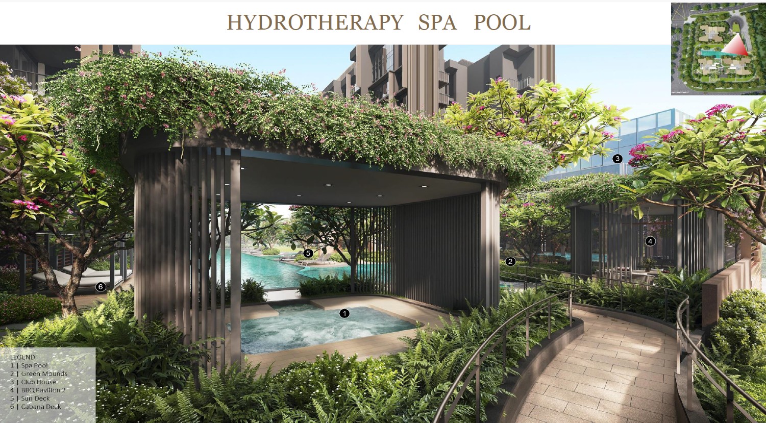 Lentoria Hydrotherapy Spa Pool pavilion